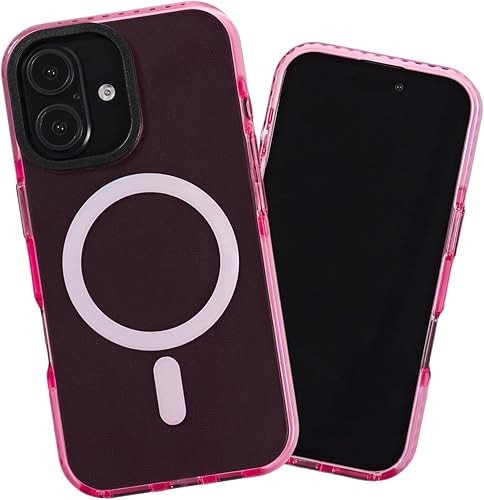 Miniatura 111 de SteepLab Funda de barrera para iPhone 14, protección de 360 grados que absorbe impactos con bisel elevado y colores llamativos (fresa roja