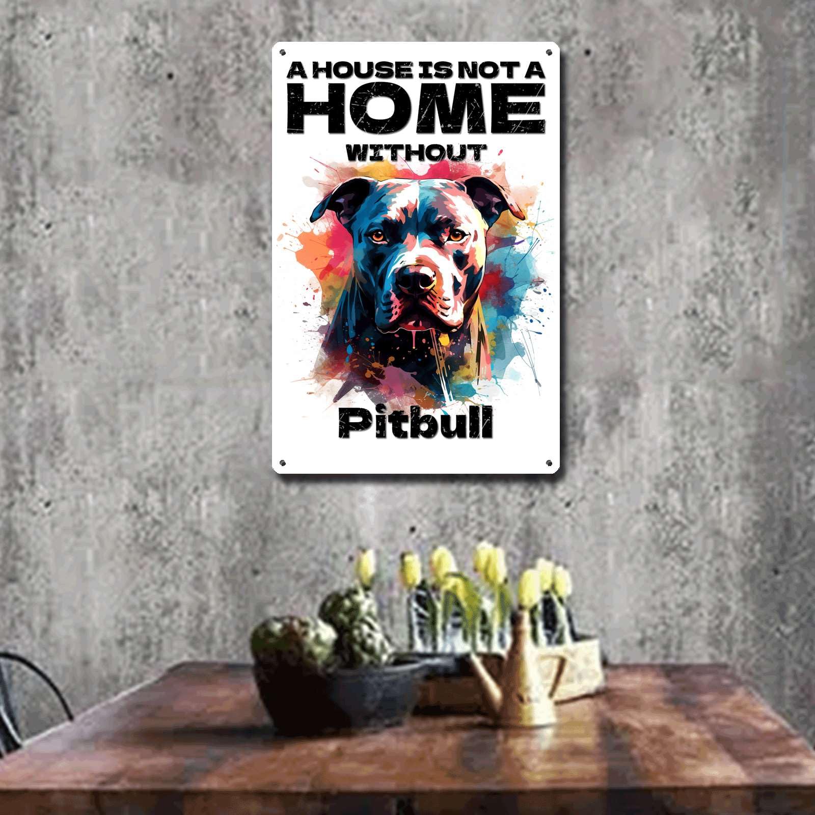 Ymyoo Plaque En Métal Vintage En Forme De Chien De Weimar