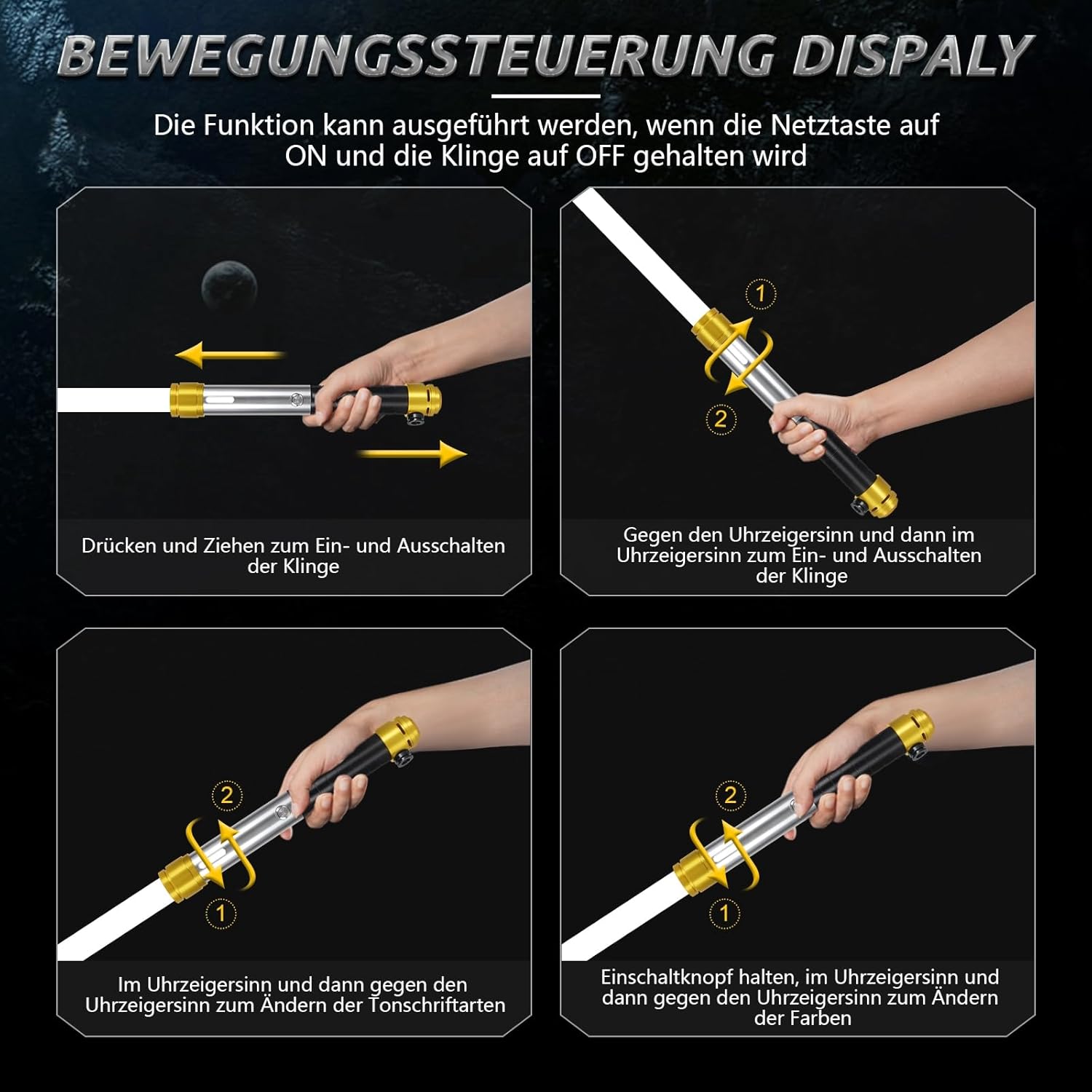 Detalj drške svjetlosnog mača