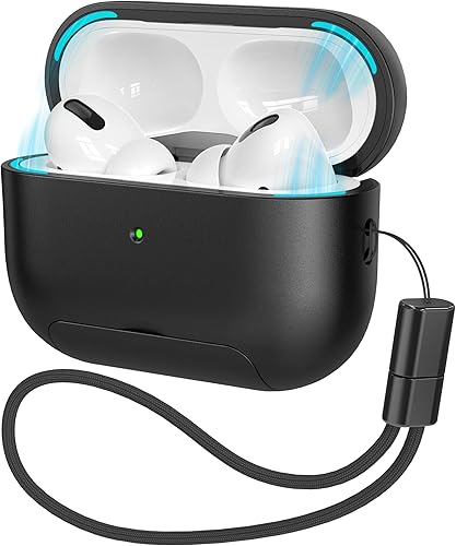 Funda AirPods Pro de 21 generación con kit de limpieza (HaloLock), soporte ajustable antideslizante, revestimiento antihuellas y precisión, cubierta