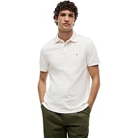 Tommy Hilfiger Uomo Maglietta Polo Maniche Corte Regular Fit con Chiusura con Bottoni
