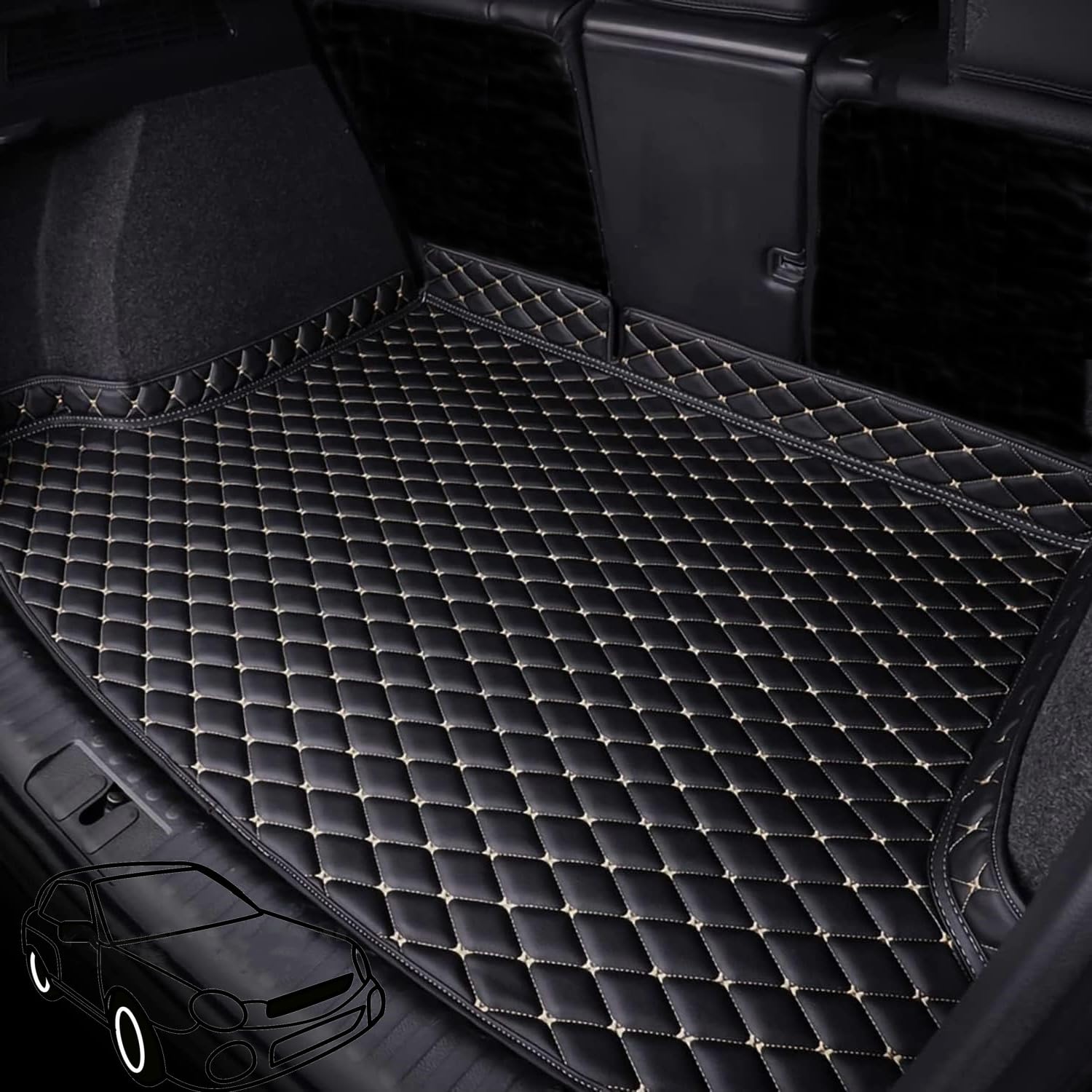 Waterproof Non-Slip Car Boot Liner for Hyundai Veracruz (7seats) 2007-2012