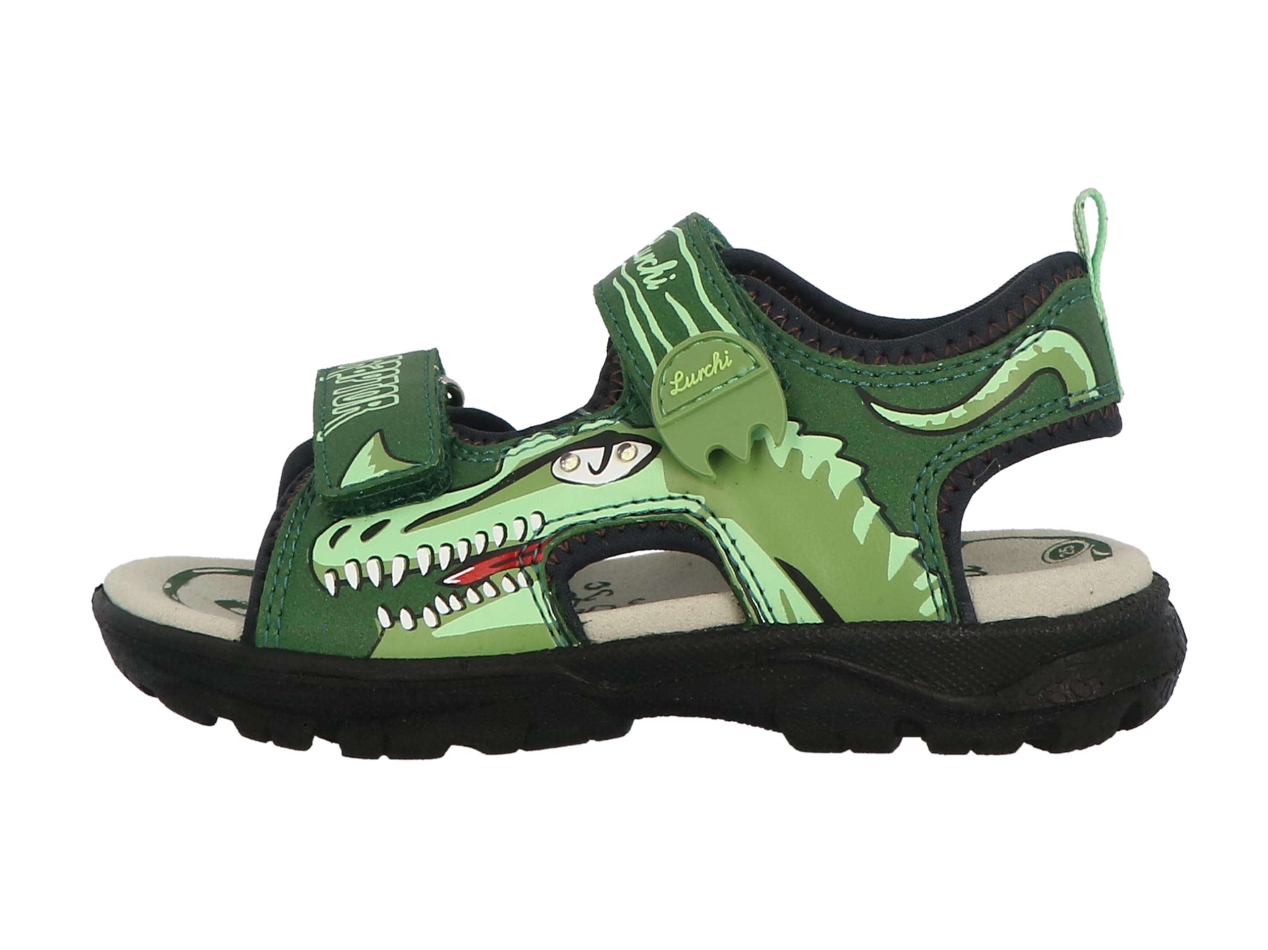 Lurchi 74L1303010, Male Sandal, dkgreen,