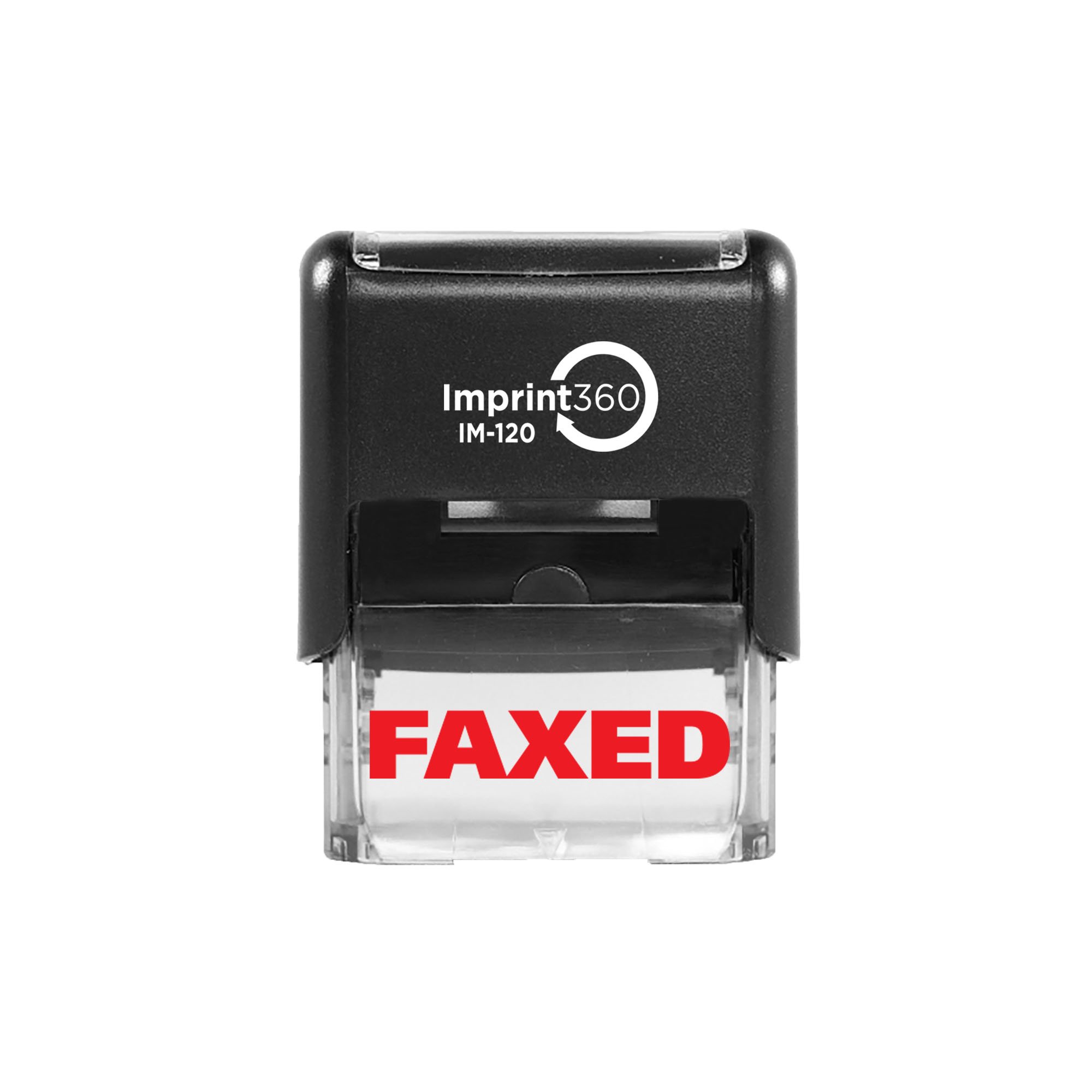 Imprint 360 Self-Inking Rubber Stamp – “Estimate ONLY”, 9/16” X 1-1/2” Red Ink, Commercial Quality - View #2