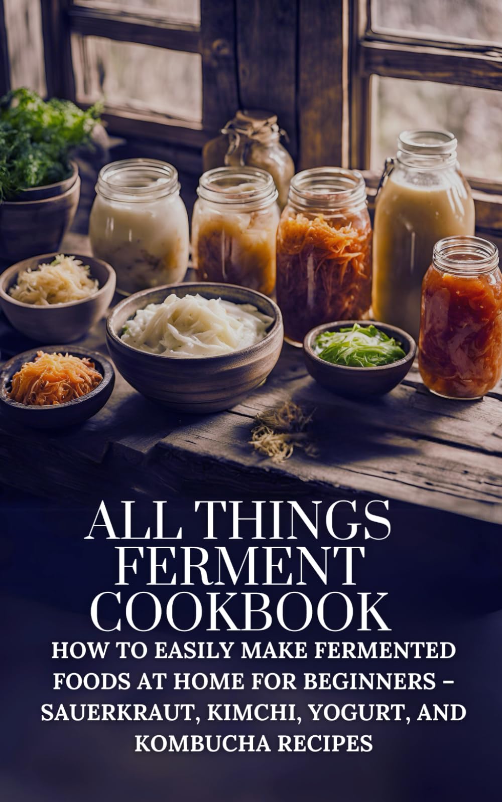 All Things Ferment Cookbook: How to Easily Make Fermented Foods at Home for Beginners – Sauerkraut, Kimchi, Yogurt, and Kombucha Recipes