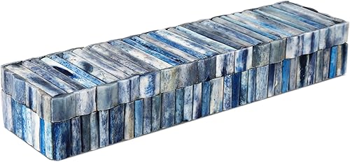 Miniatura 14 de Handicrafts Home - Caja decorativa hecha a mano con diseño Kept Safari, patrón de marfil, para organizar, decorar y guardar recuerdos, estilo