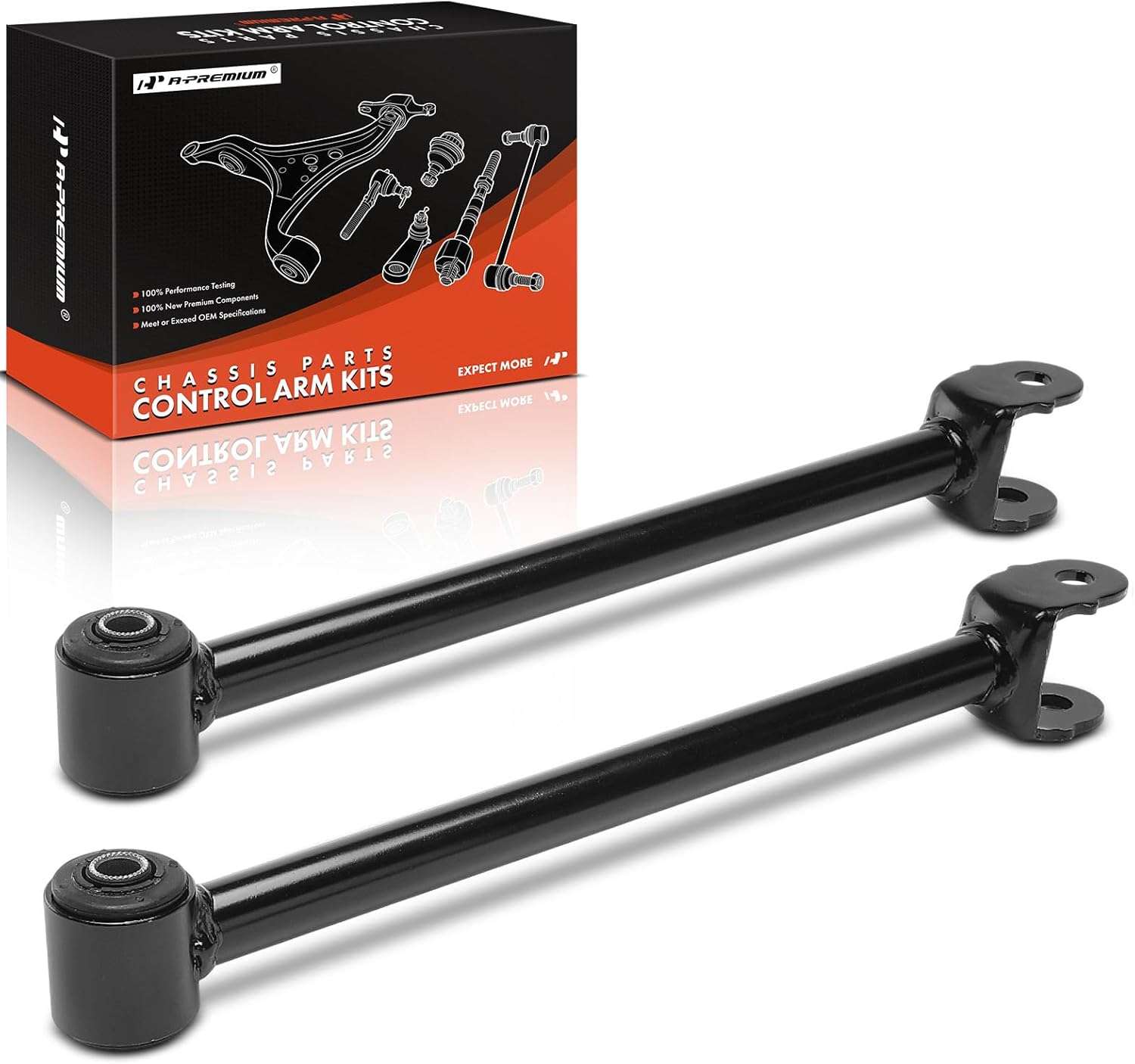 A-Premium 2 x Rear Forward Suspension Lateral Arms, with Bushing, Compatible with Toyota Highlander 2008-2013, Venza 2009-2016, AWD