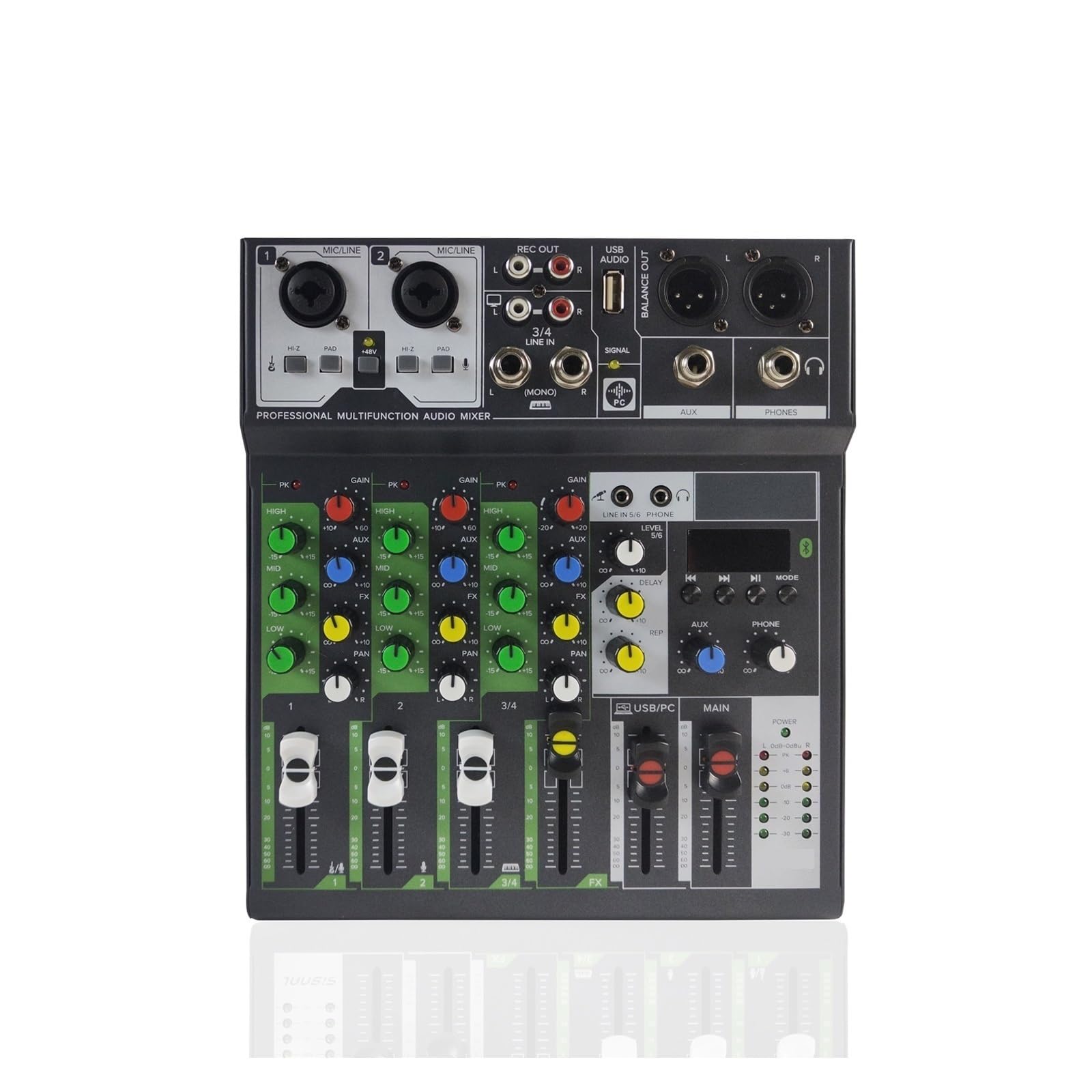 Amplificatore for chitarra con alimentatore integrato, lettore BT/MP3, mixer, adatto for la produzione musicale di piccole dimensioni