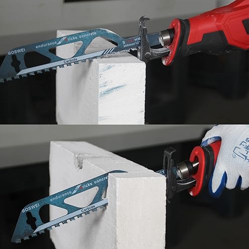 Miniatura 6 de Hoja de sierra recíproca 36TPI de 18 pulgadas, hoja de sierra de demolición de aleación dura, cuchillas de podar adecuadas para cortar plástico,