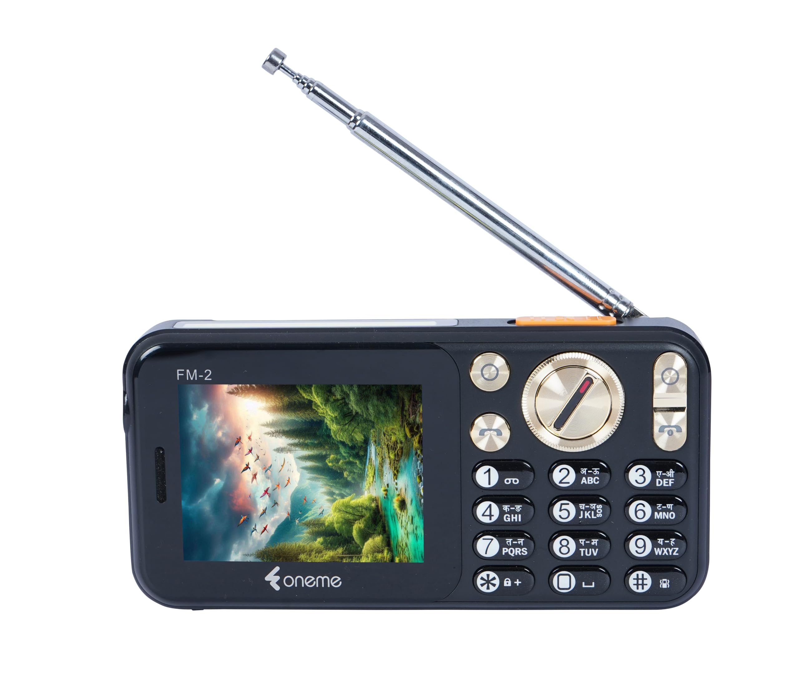 foneme bouzouki dual sim |keypad mobile| with 2.8" display |unique design| call & sms indicator|big size |bt dialer|voice changer|long lasting battery|camera|feature phone| black