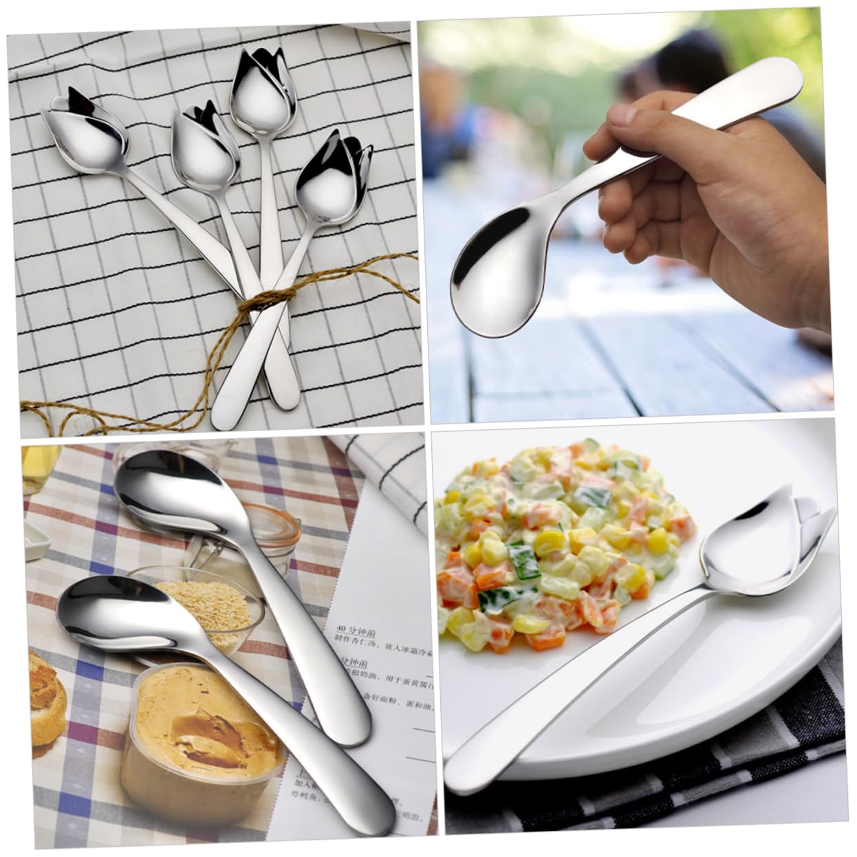 5 set Cucchiaio Forchetta Per Gomito Utensile Per Disabili Cucchiai Per Lo Svezzamento Posate Adattabili Alimentatore Per Adulti Con Disabilità Facile Da 2 pezzi*5