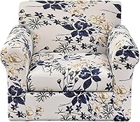 Vista 78 de KRFOONN Fundas elásticas de sofá de 4 piezas para sofás de 3 cojines, funda de sofá estampada con 3 fundas de cojín de asiento separadas, fundas