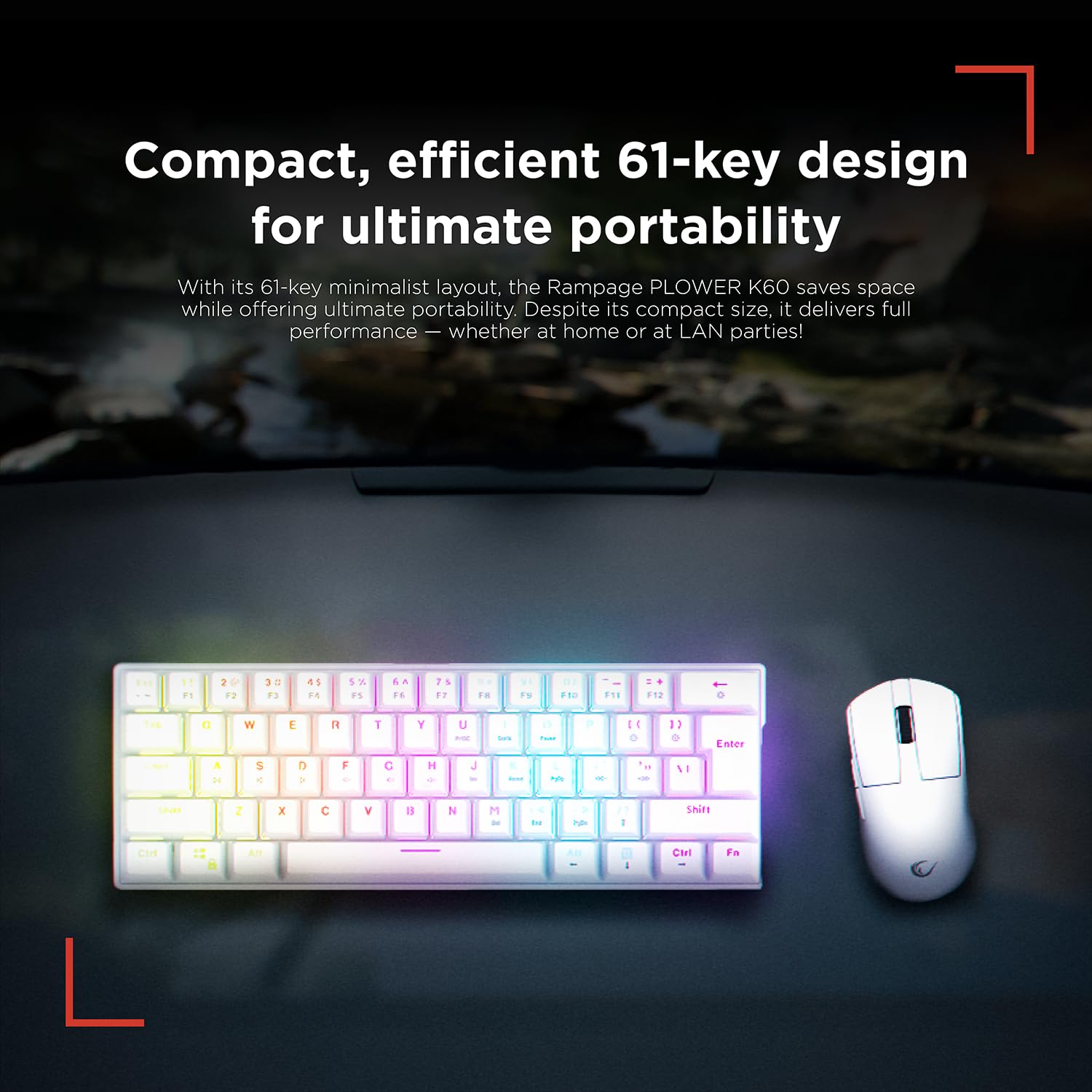Amazon.com: Rampage K60 Mechanical Gaming Keyboard – 62 Keys