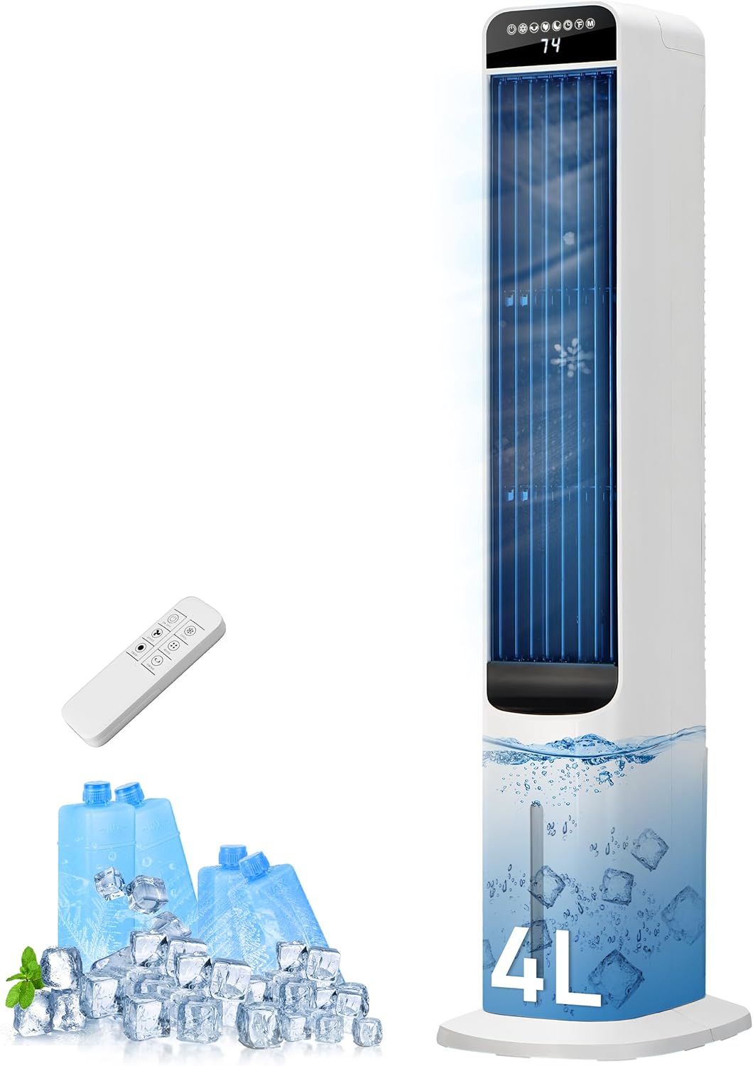 Uthfy 41″ Portable Air Conditioners, 3-in-1 Swamp Cooler wit…