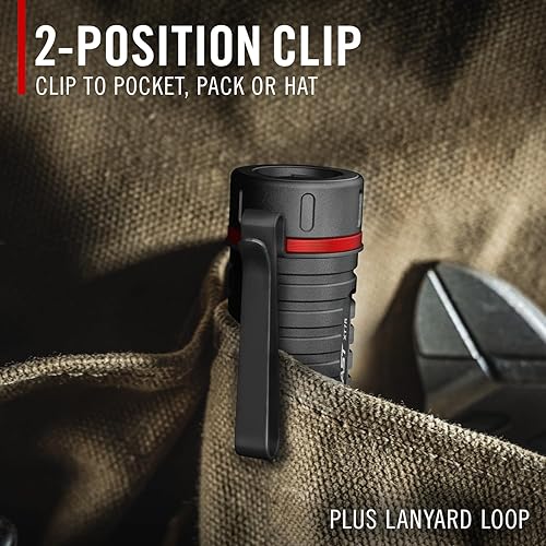 Miniatura 9 de Coast XT7R Linterna LED recargable de 1500 lúmenes con soporte magnético, enfoque deslizante y clip de bolsillo, color negro