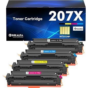 207X 207A Toner Replacement Compatible with HP 207X 207A Color LaserJet Pro MFP M283fdw M255dw M282nw M283fdn M255nw M283 M282 M255 with Chip Multipack 1x W2210X W2211X W2211X W2211X W2211 2X 2X W2213X