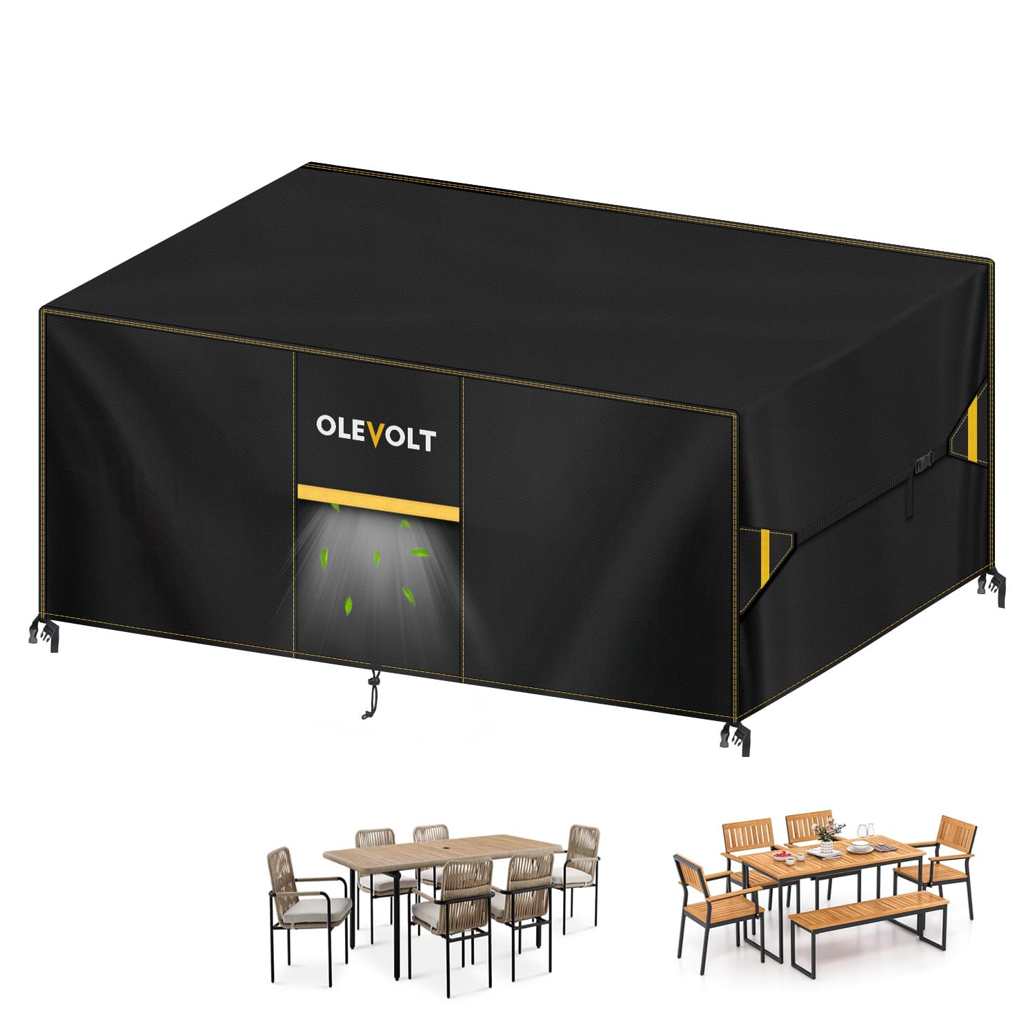 Housse canape exterieur 600D haute résistance mécanique pour préserver le mobilier de terrasse premium