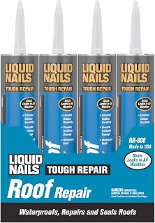 Liquid Nails Roof Repair 10.3 oz. Black Exterior Waterproofing Roof Adhesive, 12 Pack