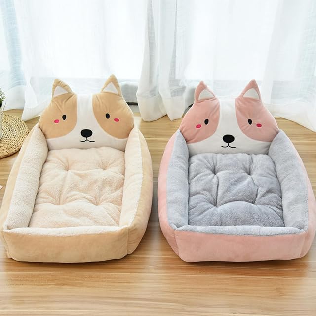 Foto 6 de 7 de XXIUDEE Cama ortopédica para perros, tamaño mediano, lavable, calmante y antiansiedad