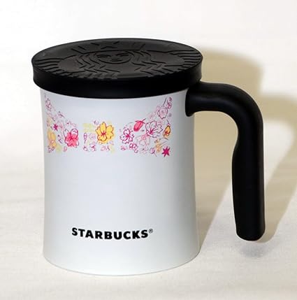 Amazon Co Jp スターバックス さくら ステンレス ロゴキャップマグ ブラック 350ml 12oz ホーム キッチン
