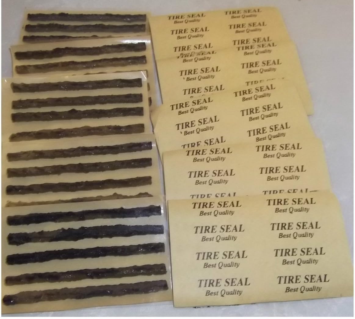 Black Seal Tire Plugs 60 SEALS 100% SELF VULCANIZING TUBELESS TIRE REPAIR PLUG