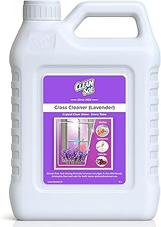 Cleansol Glass Cleaner Spray Lavender Fragrance Streak-Free, Non-Toxic, Ammonia-Free, Eco-Friendly Multi-Surface Cleaner for Windows, Mirrors, Car Windshields, Kitchen & Home Cleaning - 5 ltr