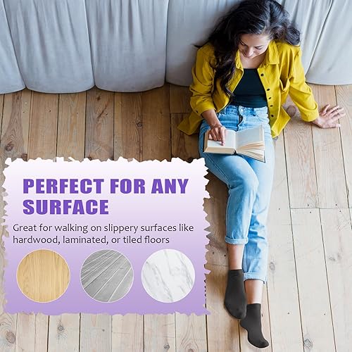 Miniatura 6 de YeuG 46 pares de calcetines de pilates para mujer - Calcetines antideslizantes para yoga, barre, hospital, descalza