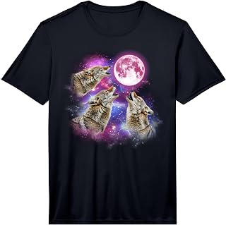 Coyote Howling At The Moon Wildlife Colorful Coyote Performance T-Shirt