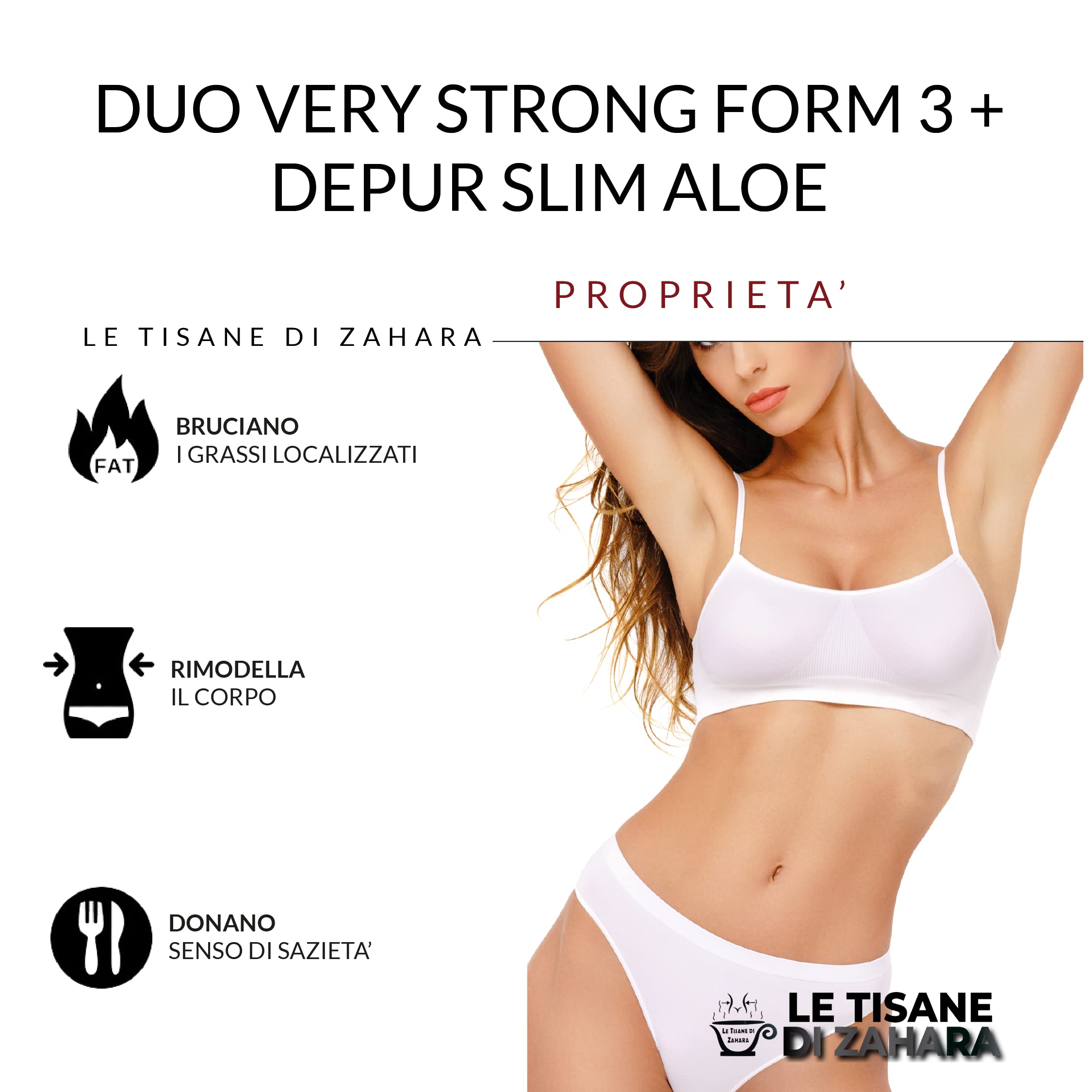 Trio Very Strong Formula 3 con Aloe, Drenante Forte per Donna e Uomo, Kit con Brucia Forte Liquido, Notte Liquido Formula 3 Strong e Depur Slim Aloe, Aiuta Pancia e Gambe Gonfie