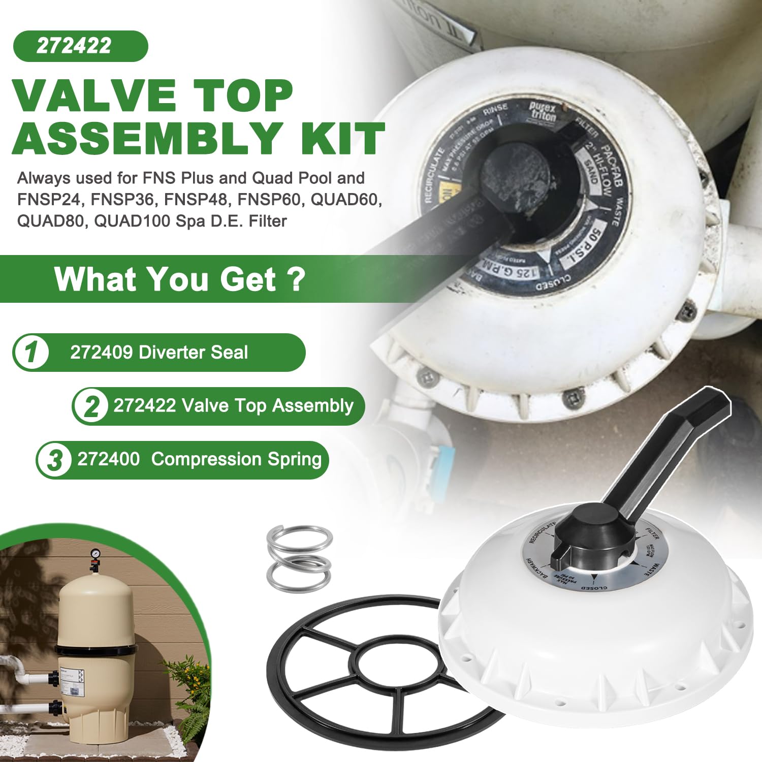 Amazon.com: Ussuray 272422 Valve Top Assembly with 272409 Diverter