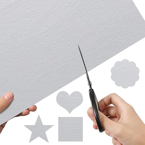 Miniatura 3 de Jtnohx Hojas de fieltro autoadhesivas, 11 piezas de fieltro adhesivo rígido, cuadrado de tela de 8 x 12 pulgadas con respaldo adhesivo para