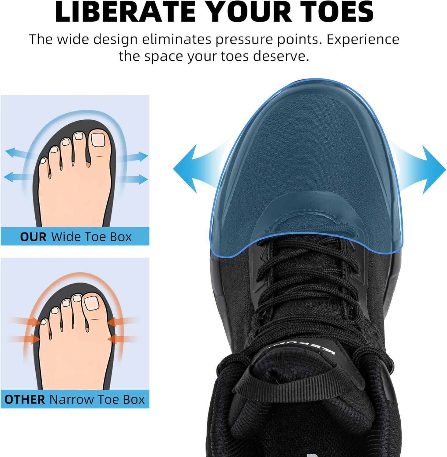 Military Tactical Boots Women Wide Waterproof 6 Inches Lightweight Durable Side-Zip Combat Hiking Work Boots Non Slip - Image 5