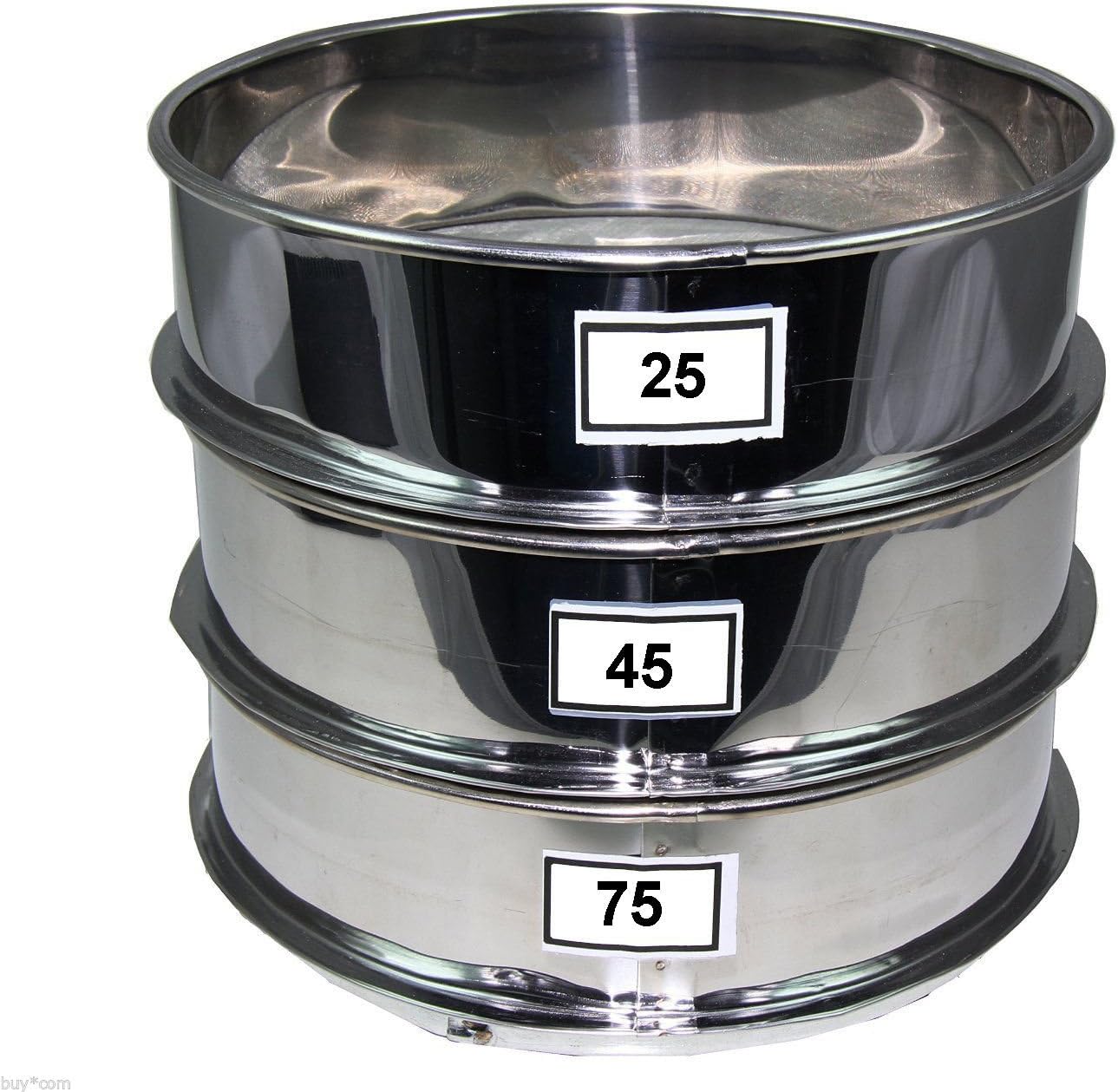 Aluminum Herbal Pollen Hash Extractor stackable sifter 25, 45, 75 Micron Screen