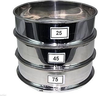 Aluminum Herbal Pollen Hash Extractor stackable sifter 25, 45, 75 Micron Screen
