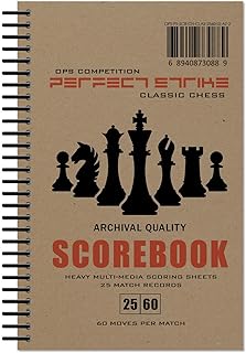 Perfect Strike Chess SCOREBOOK with Rules and Scoring Instructions. (5.5" x 8.5") (1)