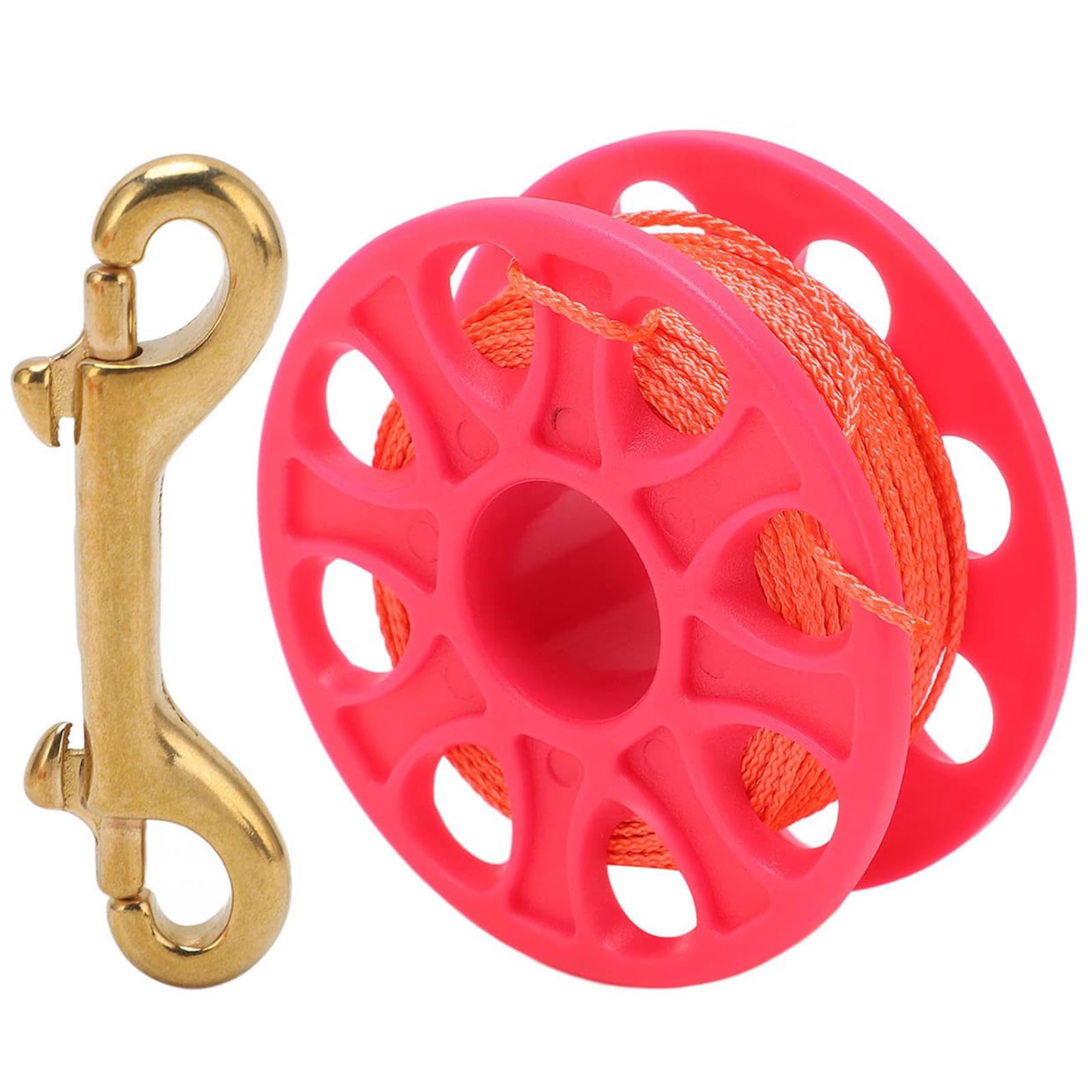 Scuba Diving Reel, Double-Ended Clip Diving Reel Spool for Cave and Wreck Multicolor(A)