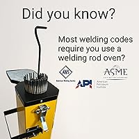 Vista 2 de Horno de varilla de soldadura portátil de 11 libras 110 V - 300 W - Temperatura máxima 300 °F - 18 pulgadas - Bloqueos de tapa - Soporta 11 libras