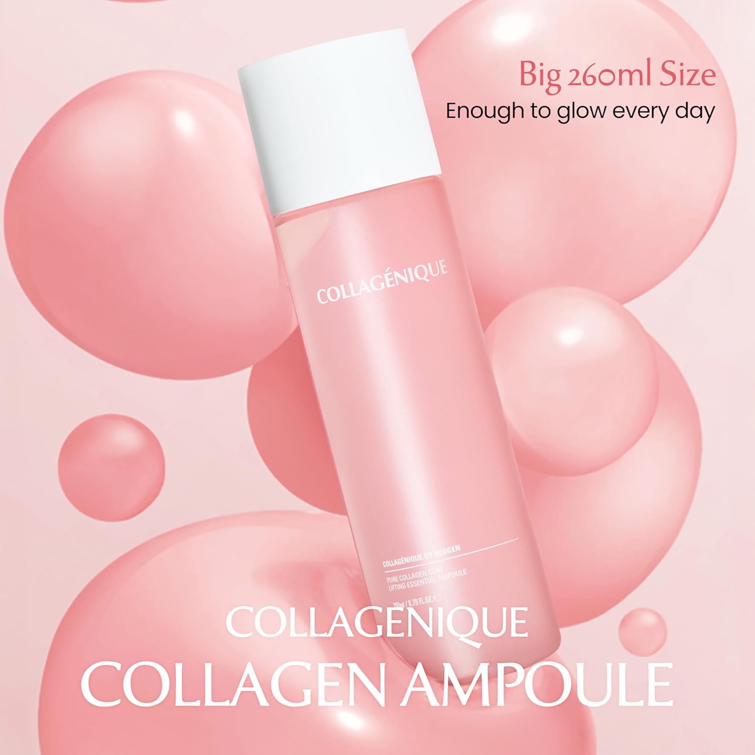 NEOGEN Collagenique Pure Collagen Core Lifting Essential Ampoule 8.79 oz / 260ml - Core Lifting7 Collagen Vita Complex, Collageneer, Vitamin B12, Elasticity, Moisturizing, Korean Skin Care - Image 6