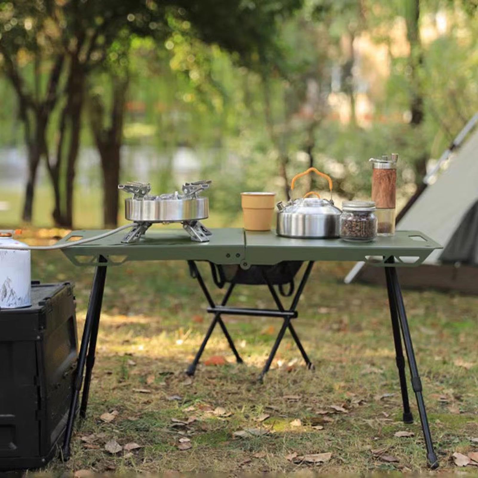 Tischbeine, Stahl Camping Tischbeine Möbelbeine Heavy Duty | Klappbare Esstischbeine aus Metall für Computertische, Klapptische