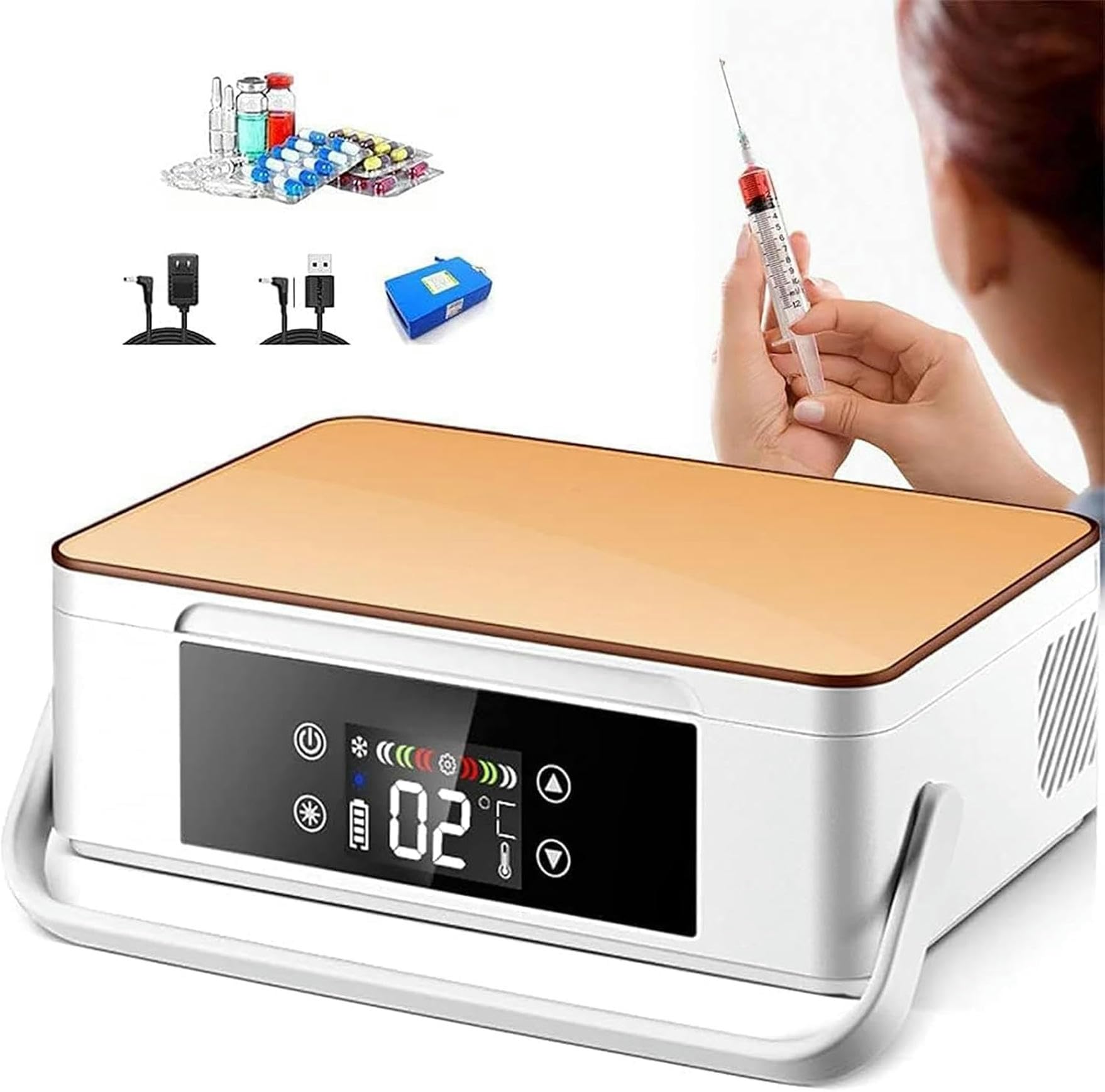 Réfrigérateur à médicaments portable et glacière insuline voiture voyage maison