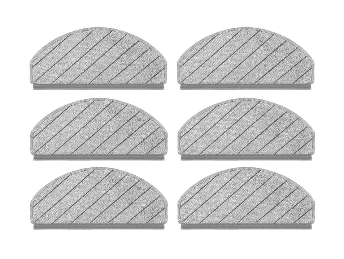 Replacement Mop Pads Compatible with Ecovacs DEEBOT N20, N30 and N30 Plus, Microfibre Cleaning Cloth, Pack of 6-image-0