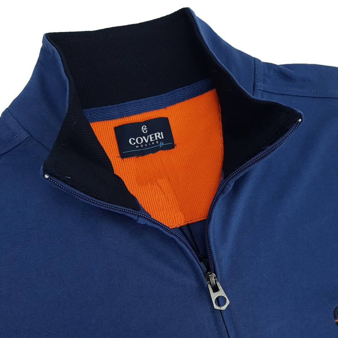Coveri Tuta da Uomo Completa Garzata Zip Cotone Leggera Taglie Forti XXXL 4XL 5XL 6XL
