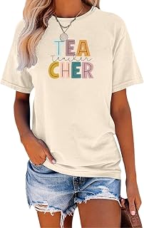 Teacher Shirts for Women: First Day of School Shirt Teacher's Back to School Outfit Graphic Tee