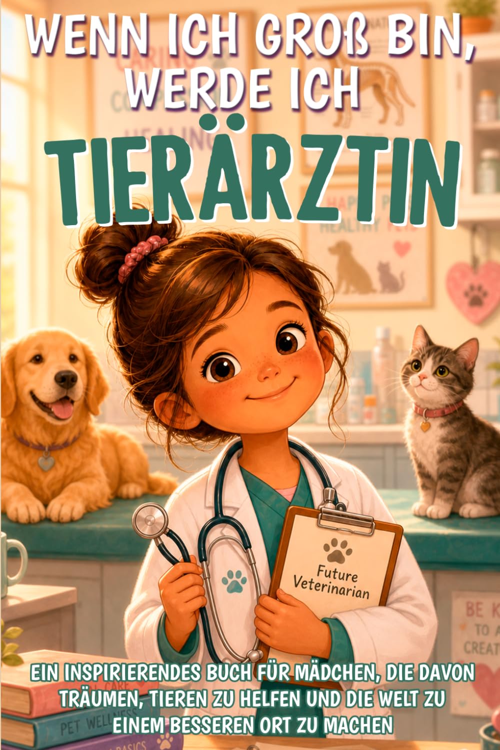 Wenn ich groß bin, werde ich Tierärztin: Ein inspirierendes Buch für Mädchen, die davon träumen, Tieren zu helfen und die Welt zu einem besseren Ort zu machen