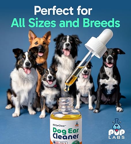 Miniatura 5 de Limpiador natural de oídos para perros y tratamiento de infecciones para perros, gotas de perro para picazón, irritación y acumulación de cera,