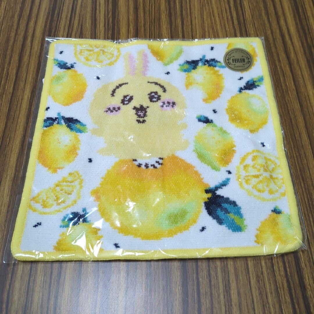 ラブラリー FEILER フェイラー ちいかわ うさぎ 巾着 レモンドット