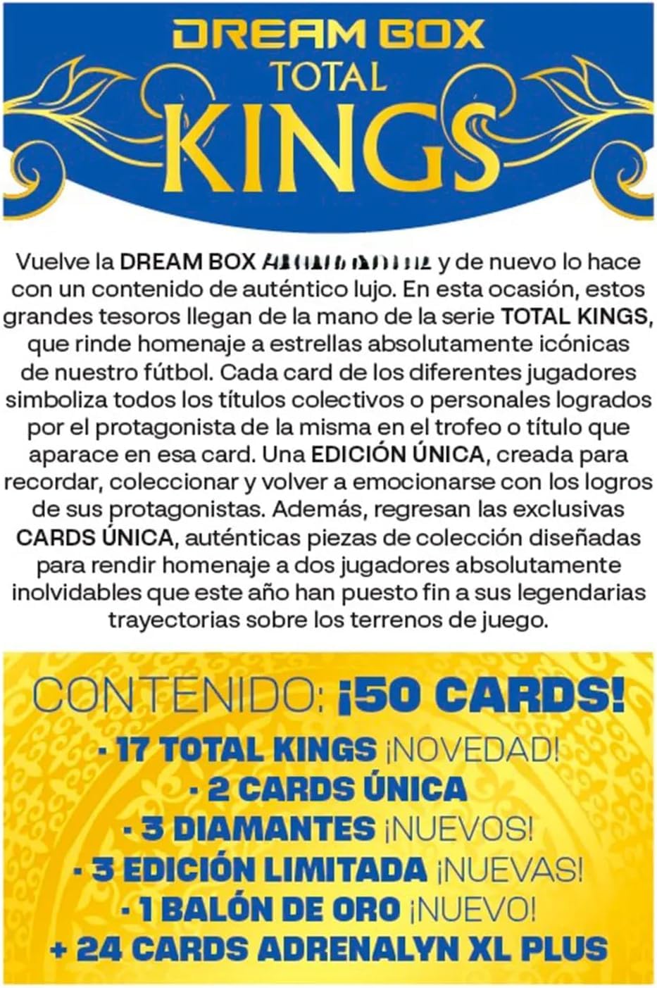 Adrenalyn Dream Box Kings Total 2025-26 Cartas coleccionables