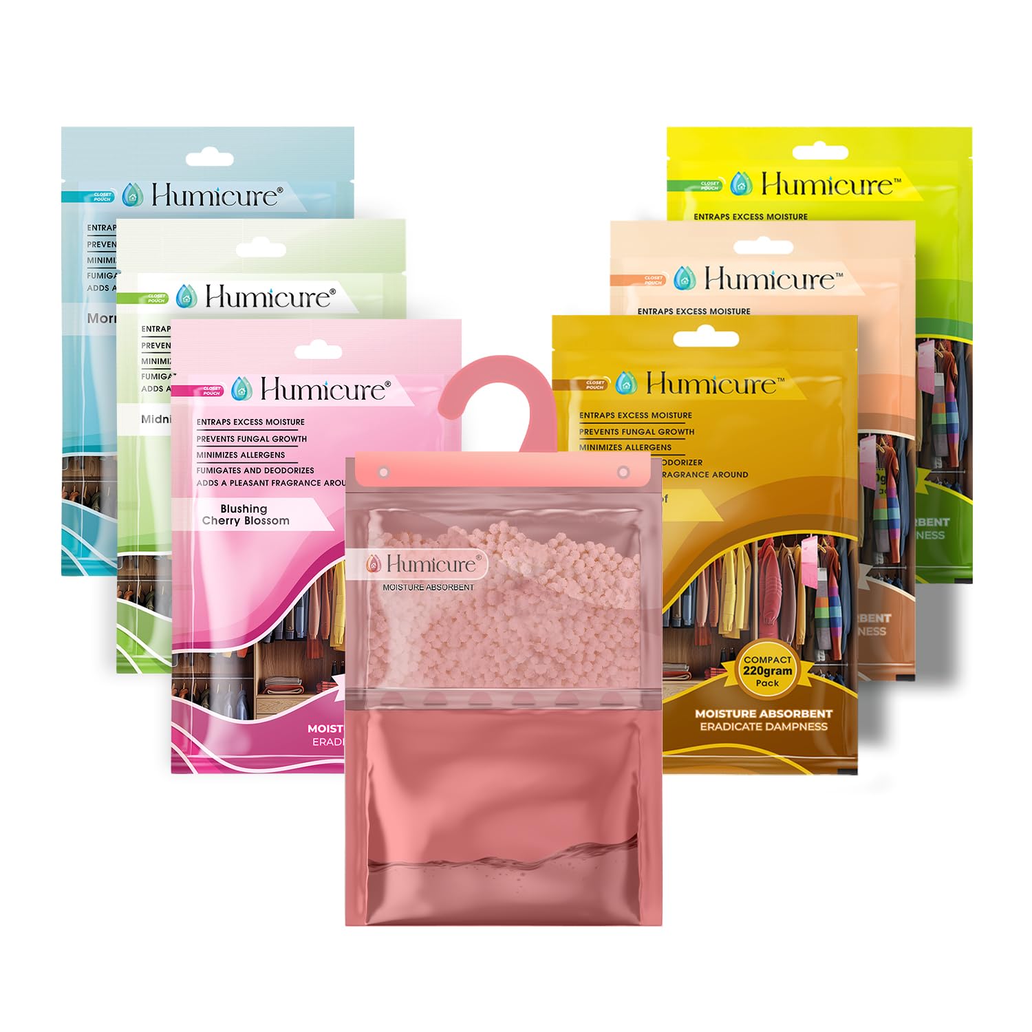 Humicure Moisture Absorber Bags - Stop Mold & Odor -7 Humicure Moisture Absorber Bags - Stop Mold & Odor -7