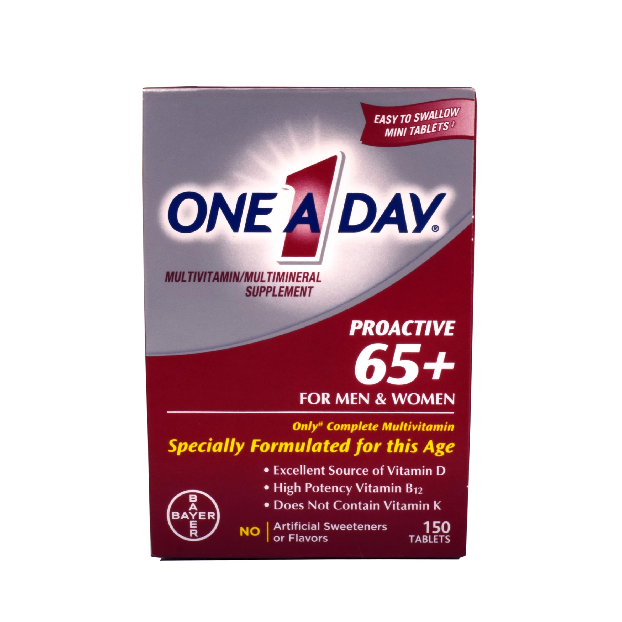 One A Day Proactive 65 Plus Multivitamins Tablets, 150 Count (B0BX5TP149) Amazon Price History, Amazon Price Tracker