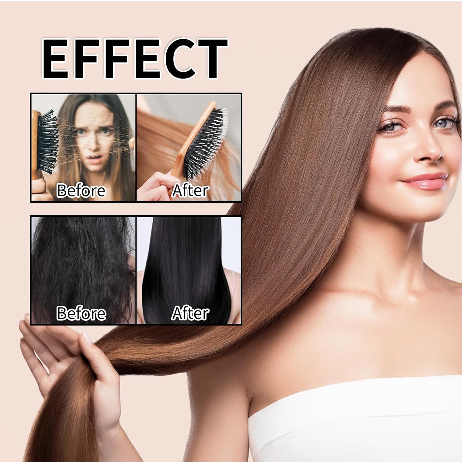 Rosemary Shampoo & Conditioner Set for Hair Growth- Nourish Strengthen Hair, Gentle Formula for Longer, Healthier Hair – 248ml Each (Shampoo + Conditioner) - Image 3